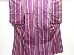 大正ロマン　縞織出し着物